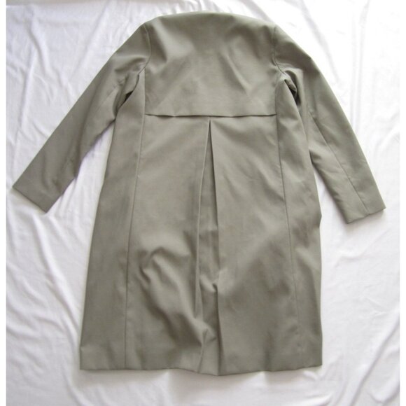 New Women Theory Full Zip Button Snap Pale Green Nylon Jacket Sz S (WS69) - Picture 4 of 11